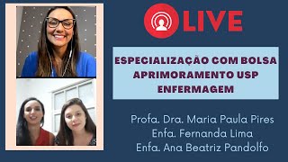 LIVE Especialização com bolsa Aprimoramento I Enfermagem [upl. by Odnalro794]