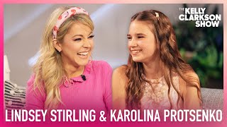 Lindsey Stirling Surprises 13YearOld Violin Prodigy Karolina Protsenko [upl. by Nagiam]