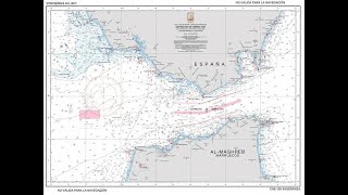 Carta Náutica Estrecho de Gibraltar  Navegación Costera  Esfera Terrestre [upl. by Schaefer]