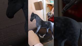 RDR2 Silver Dapple Pinto Breyer Custom horse art breyer reddeadredemption horseart painting [upl. by Taryne]