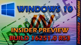 Ya disponible Windows 10 Build 162510 rs3release [upl. by Zweig]