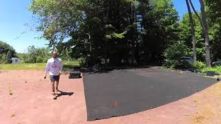 My Backyard Sports  Clay tennis court conversion [upl. by Htebasil]