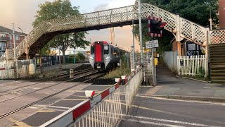 Late Start Double Stay Nantwich Station Level Crossing  Cheshire [upl. by Tannen]