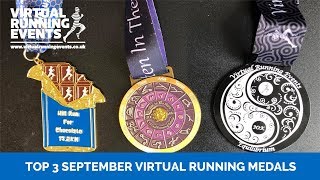 Top 3 September Virtual Running Medals  Virtual Running Events [upl. by Deborah811]