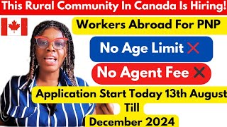 Goodnews Another PNP Pathway is Here For Rural Community in Canada 🇨🇦  Skilled amp Unskilled Workers [upl. by Aicile624]