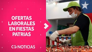 TRABAJOS TEMPORALES para Fiestas Patrias Las ofertas laborales disponibles en septiembre [upl. by Labotsirc]