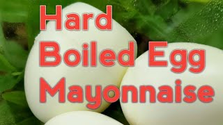 How to make Creamy mayonnaise using Hard Boiled egg [upl. by Euqinitram588]