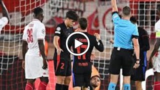 Eric Garcia Red Card vs Monaco  Monacovs Barcelona Highlights  Uefa Champions League 2024 [upl. by Aninaj126]