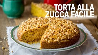 Torta vegan alla zucca senza uova facilissima [upl. by Ahsitak]