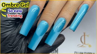 French Ombre Gel siêu dễ đang Trend  Christine Lam [upl. by Dnalrag387]