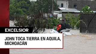 Tormenta tropical John deja devastación por su paso en México [upl. by Airdnat]