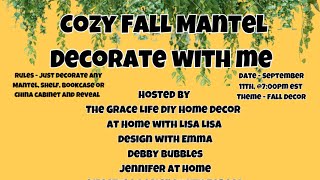 COZY FALL MANTLE DECORATE WITH ME  DECORATE 🥰 decorating [upl. by Aizirtap]