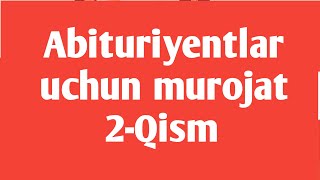 Abituriyentlar uchun yordam otm DTM abituriyent uzbekistan mandat2024 [upl. by Araid380]