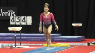 Brenna Dowell  Vault  2016 PampG Gymnastics Championships  Sr Women Day 1 [upl. by Jeroma]