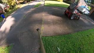 B amp B LawnCare quick front yard single pass [upl. by Noitsuj]