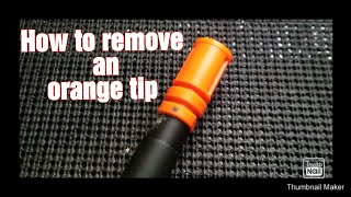 How to remove your orange tip off an Airsoft gun [upl. by Chadd]