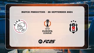 AFC Ajax vs Beşiktaş JK  Prediction  202425 UEFA Europa League  EA FC 25 [upl. by Esilenna612]