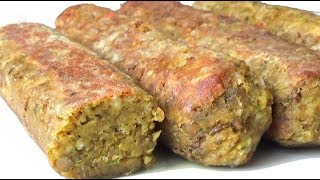 Saucisses végétariennes  RECETTE RAPIDE ET FACILE [upl. by Oigolue]