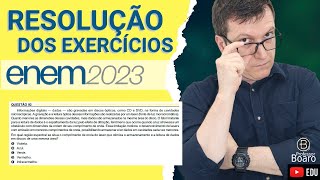 ENEM 2023  RESOLUÇÃO dos EXERCÍCIOS  92  Caderno AMARELO Informações digitais – dados – são gr [upl. by Clorinda480]