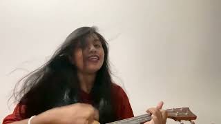 Borne gondhe chonde gitite Sachin Dev Burman Ukulele cover by Devjani Chowdhury [upl. by Nwahc]