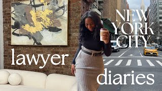 LAWYER DIARIES  law firm life work week nyc apartment updates Im stressed [upl. by Marybeth]