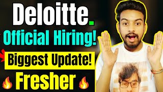 Deloitte Biggest Hiring  OFF Campus Drive For 2025 20242023 Batch  Fresher Jobs  Kn Academy [upl. by Worden]