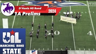 DHanis HS Band UIL 1A State Marching Contest Prelims 2024 [upl. by Ainig]