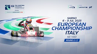 FIA Karting European Championship KZ  KZ2 Round 2 Sarno  Italy Sunday [upl. by Jamill]