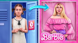 BARBIE in het Echte Leven Extreme Makeover van Nerd tot Barbie [upl. by Kellen]