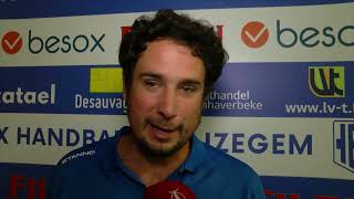 Reactie coach Jelle Vonckx HC Atomix na verlies op bezoek bij Besox Handbalclub Izegem [upl. by Alieka]