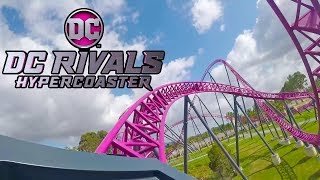 DC Rivals Roller Coaster REAL Front Seat amp BACKWARDS POV Warner Bros Movie World Australia [upl. by Nylitak]