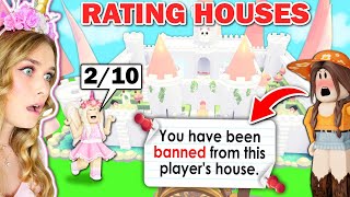 Rating Fans Houses BAD RATING Made Her HATE ME In Adopt Me Roblox [upl. by Bennie445]