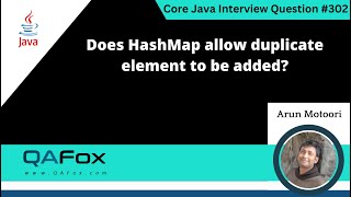 Does HashMap allow duplicate elements Core Java Interview Question 302 [upl. by Weibel]