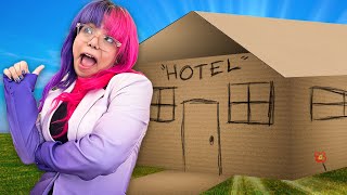 24 HORAS EN HOTEL DE CARTÓN😱  Susy Mouriz [upl. by Shushan]