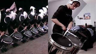 Top Secret Drum Corps  17 Year Old Drummer Plays Alongside [upl. by Analli]