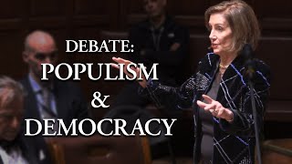 Nancy Pelosi argues that populism is a threat to democracy due to voters being manipulated 56 [upl. by Halonna]