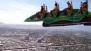 Las Vegas Stratosphere XScream Ride Insane 900ft high [upl. by Ailis]