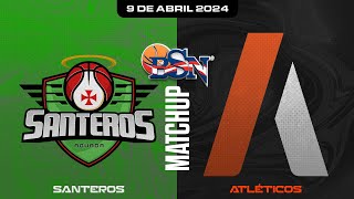 Santeros de Aguada vs Atléticos de San Germán  BSN2024 [upl. by Ambert]