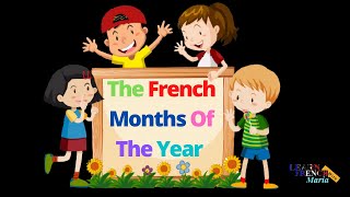 French Months Of The Year  French Months Vocabulary  Months in French [upl. by Anuaf]