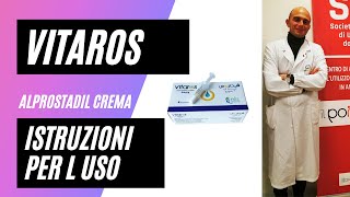 Tutorial sull utilizzo del Vitaros Alprostadil crema nella disfunzione erettile [upl. by Rayburn]