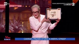 Cannes Palma dOro a Meryl Streep  La Vita in diretta 15052024 [upl. by Aliak157]