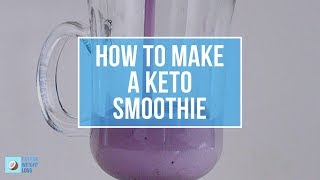 How To Make Keto Blueberry Smoothie  Deliciously Creamy [upl. by Florencia]