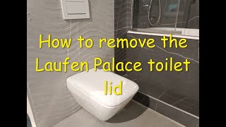 How to remove the Laufen Palace toilet lid [upl. by Gensler]