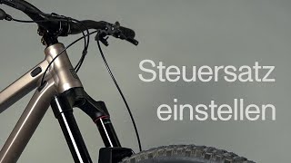 steuersatzspiel am bike einstellen [upl. by Asilrac]