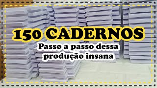 R300000 EM UM PEDIDO DE ENCADERNAÇÃO  PRODUÇÃO DE 150 CADERNOS COM EQUIPAMENTOS COMUNS [upl. by Cleon]