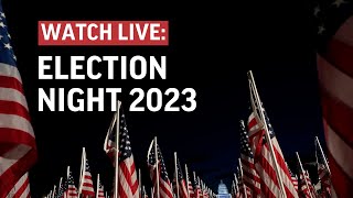 Election night 2023 Watch live as polls close in Kentucky Virginia Ohio and other key states [upl. by Aiuqram]