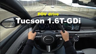 2024 Hyundai Tucson 16T GDi FWD POV drive [upl. by Immot582]