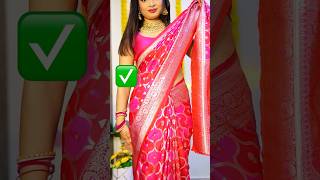 Upper Pleating Tutorial in 2 Different Styles ❤️ beautynstyle saree sareedrapings [upl. by Akerdal291]