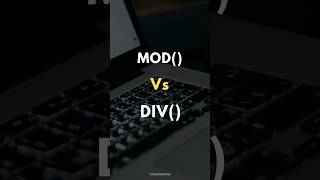 SQL MOD Vs DIV ✍️ [upl. by Nosaes]