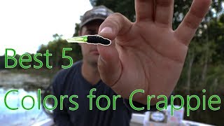 TOP 5 Colors for Crappie  How to catch Crappie in SUMMER [upl. by Eyak]